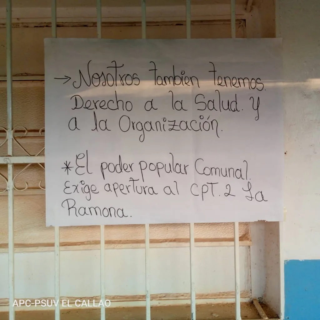 Comunidad La Ramona denuncia el cierre arbitrario del ambulatorio