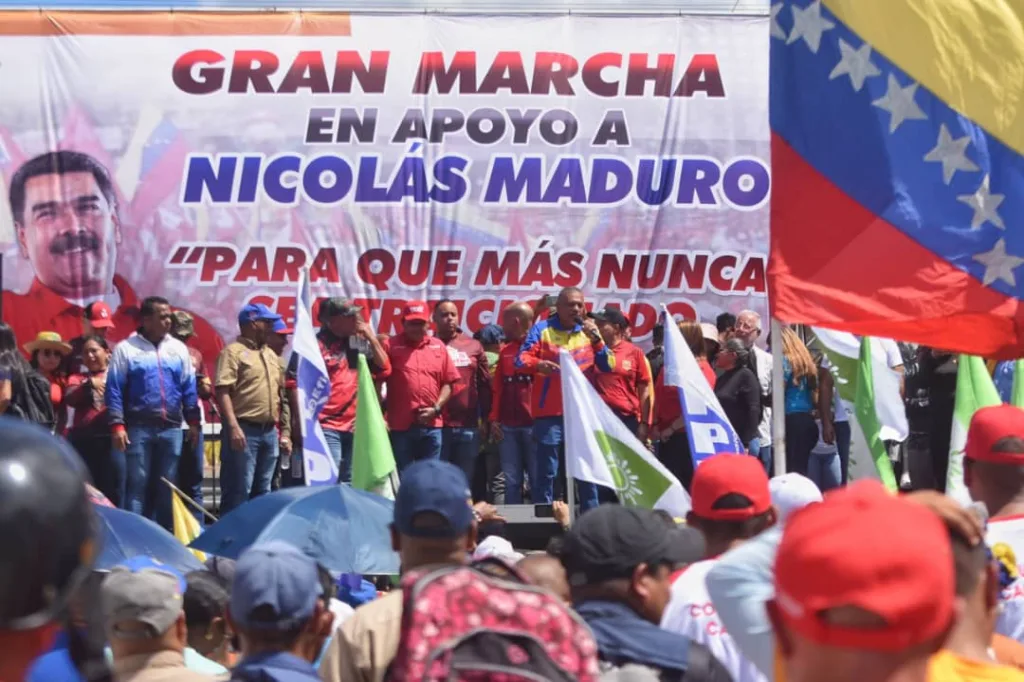 Bolívar marchó en apoyo del presidente Nicolás Maduro